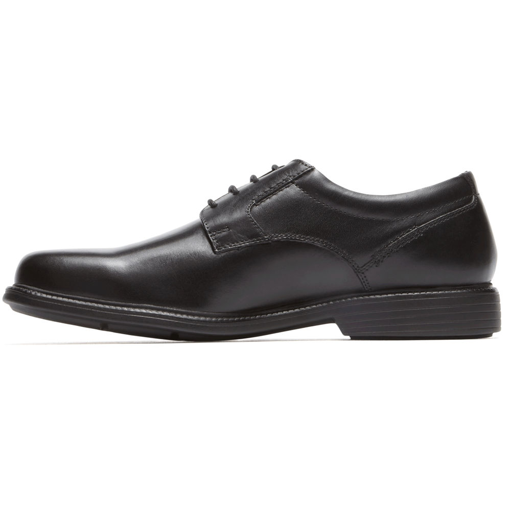 Oxfords Rockport Homem Pretas - Charles Road Plain Toe - 32481ETCO